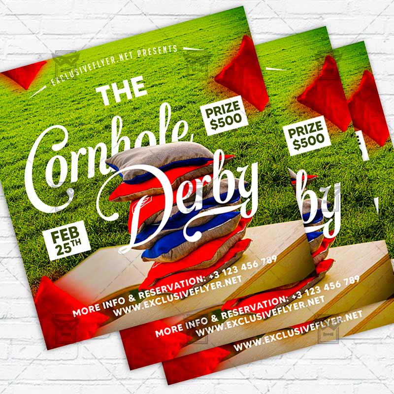 cornhole_derby-premium-instagramflyer-template-1.jpg Cornhole Derby - Flyer PSD Template | ExclusiveFlyer