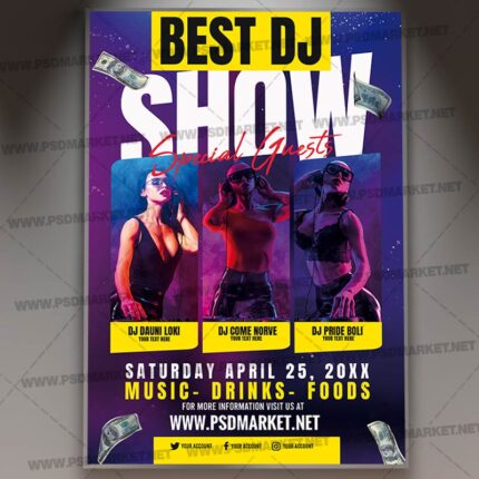Download Dj Show PSD Template 1