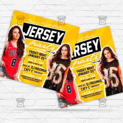 Jersey Party - Flyer PSD Template | ExclusiveFlyer