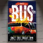 Download Party Bus Event PSD Template 1