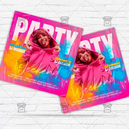 Party Weekend - Flyer PSD Template | ExclusiveFlyer