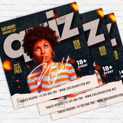 Quiz Night - Flyer PSD Template | ExclusiveFlyer