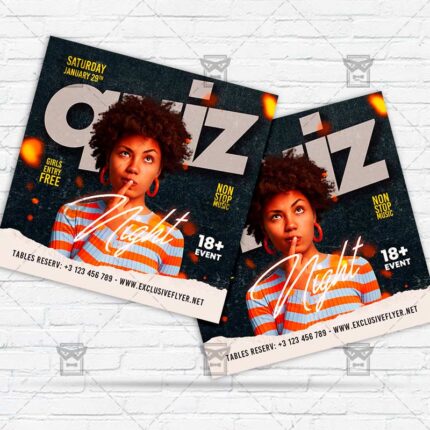 Quiz Night - Flyer PSD Template | ExclusiveFlyer