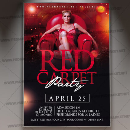Download Red Carpet PSD Template 1