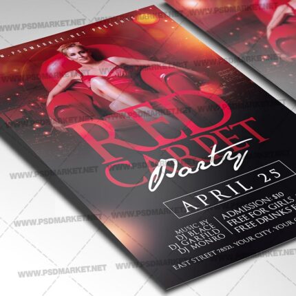 Download Red Carpet PSD Template 2