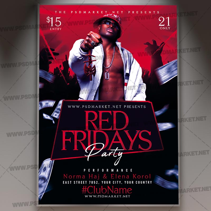 red_fridays_template_1.jpg Red Fridays PSD Template - Image 1