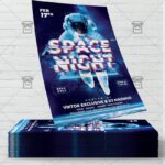 Space Night - Flyer PSD Template | ExclusiveFlyer