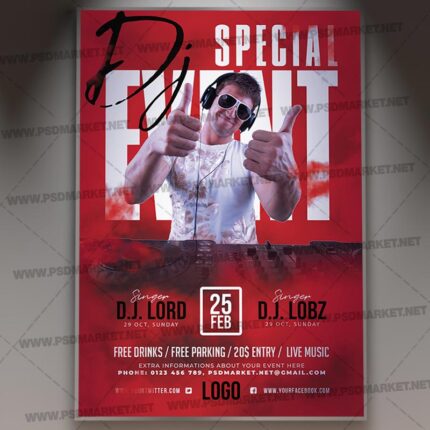 Download Special Dj Party Template 1