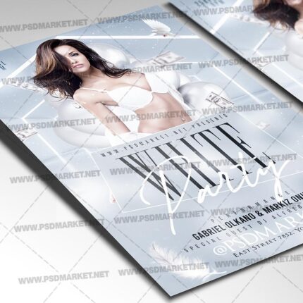 Download White Party PSD Template 2