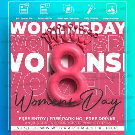 Download 8 March Templates in PSD & Vector