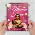8 March Show - Flyer PSD Template | ExclusiveFlyer