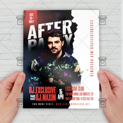 After Party - Flyer PSD Template | ExclusiveFlyer