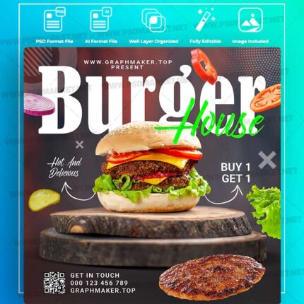Download Burger Templates in PSD & Vector