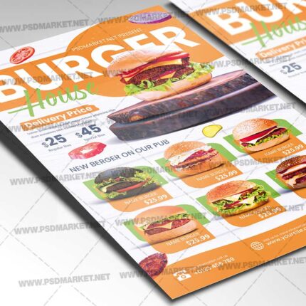 Download Burger House PSD Template 2