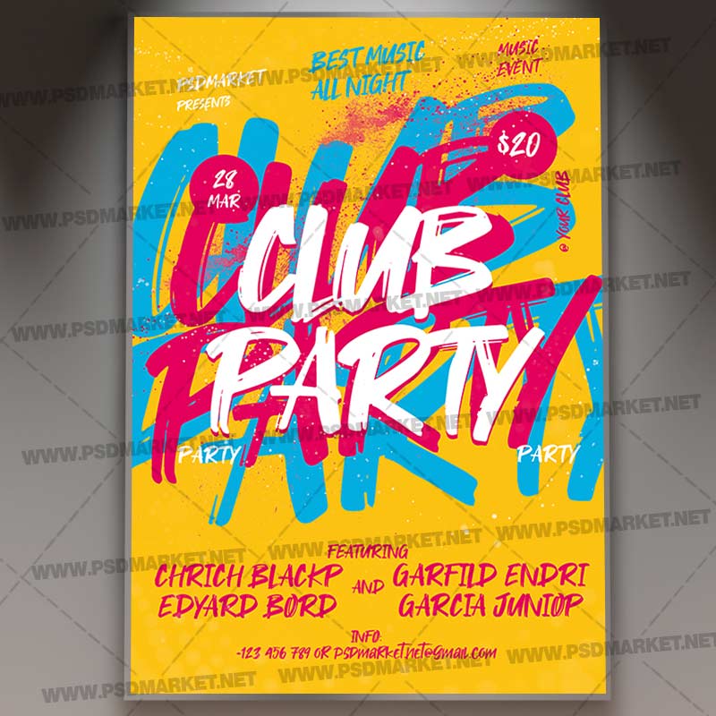 club_party_psd_template_1.jpg Download Club Party PSD Template 1