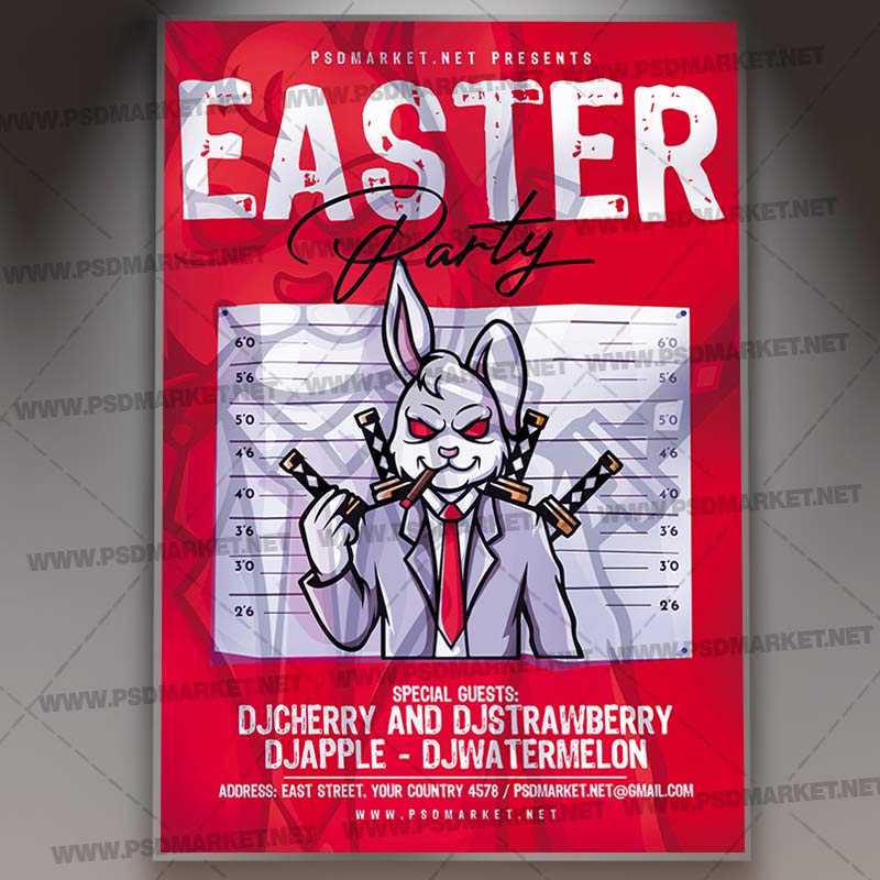 easter_party_psd_template_1.jpg Easter Party PSD Template - Image 1