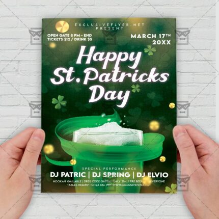 Happy Patricks Day - Flyer PSD Template | ExclusiveFlyer
