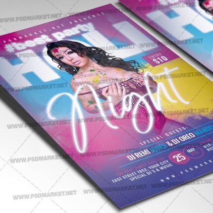 Download Holi Fest PSD Template 2