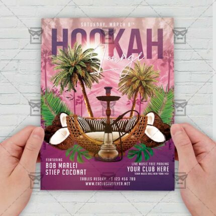 Hookah Lounge - Flyer PSD Template | ExclusiveFlyer