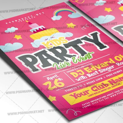 Download Kids Party PSD Template 2