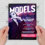 Models and Bottles Night - Flyer PSD Template | ExclusiveFlyer