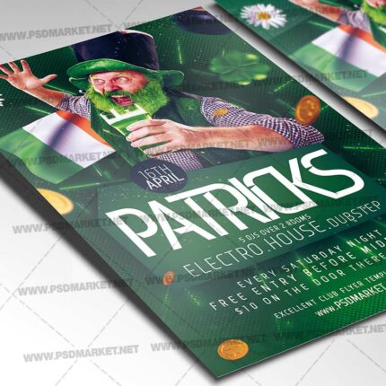 Download Patricks Party PSD Template 2