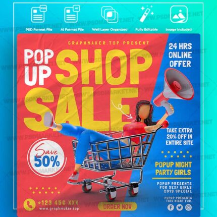 Download Pop Up Shop Templates in PSD & Vector