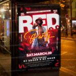 Download Red Party PSD Template 3
