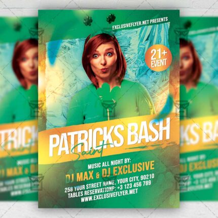 Saint Patricks Bash - Flyer PSD Template | ExclusiveFlyer