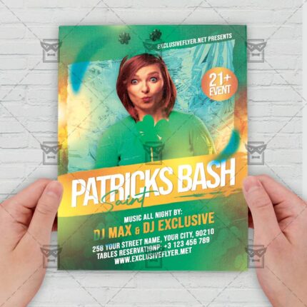 Saint Patricks Bash - Flyer PSD Template | ExclusiveFlyer