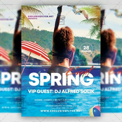 Spring Event - Flyer PSD Template | ExclusiveFlyer