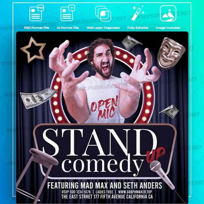 Download Stand Up Templates in PSD & Vector