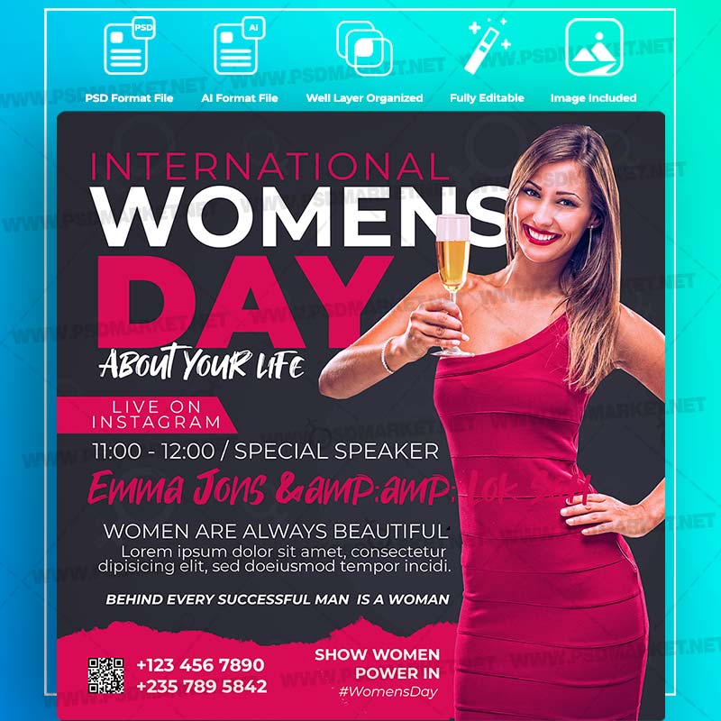 womens-conference-templates-in-psd-vector.jpg Womens Conference Templates in PSD & Vector - Image 1