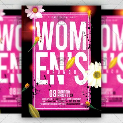 Womens Brunch - Flyer PSD Template | ExclusiveFlyer