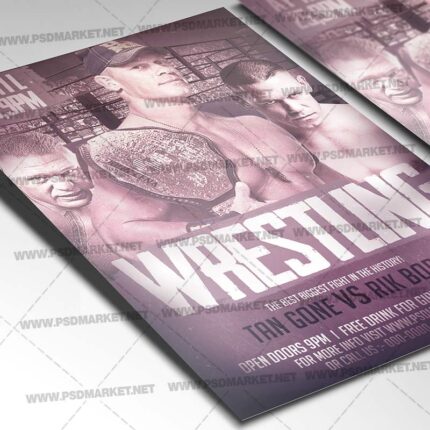 Download Wrestling PSD Template 2