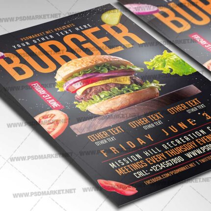 Download Burger Event PSD Template 2
