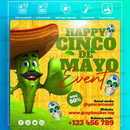 Download Cinco De Mayo Event Templates in PSD & Vector