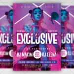 Dj Exclusive - Flyer PSD Template | ExclusiveFlyer