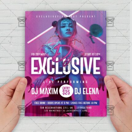 Dj Exclusive - Flyer PSD Template | ExclusiveFlyer