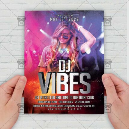 Dj Vibes - Flyer PSD Template | ExclusiveFlyer
