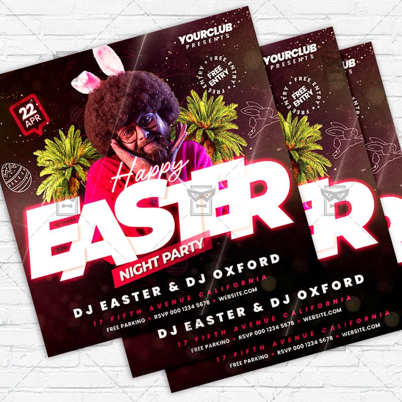 easter_night_party-premium-instagramflyer-template-1.jpg Easter Night Party - Flyer PSD Template | ExclusiveFlyer