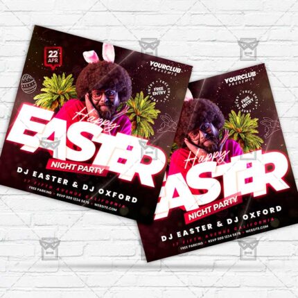 Easter Night Party - Flyer PSD Template | ExclusiveFlyer