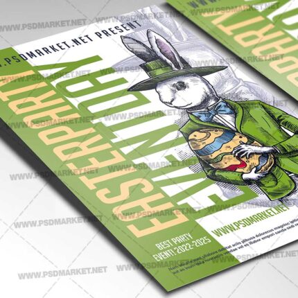 Download Easter Party Night PSD Template 2