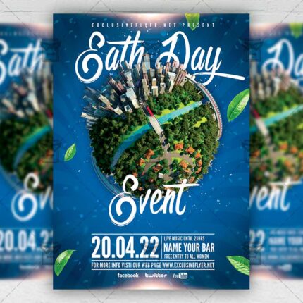 Eath Day Event - Flyer PSD Template | ExclusiveFlyer