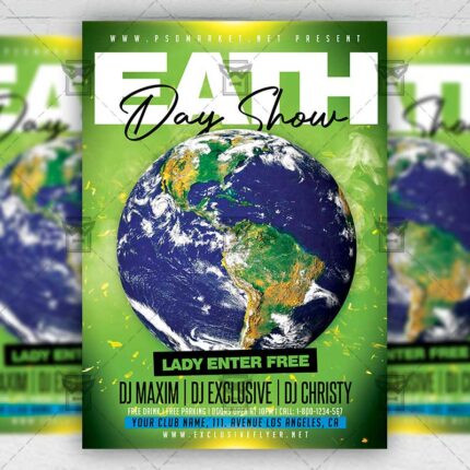 Eath Day Show - Flyer PSD Template | ExclusiveFlyer