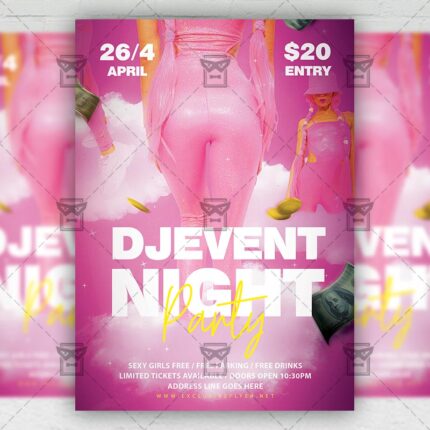 Event Night - Flyer PSD Template | ExclusiveFlyer