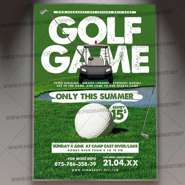 Download Charity Golf Flyer - PSD Template | PSDmarket