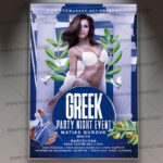 Download Greek Party PSD Template 1