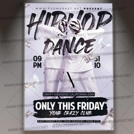 Download Hip Hop Dance PSD Template 1