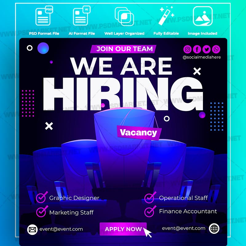 hiring-templates-in-psd-vector.jpg Download Hiring Templates in PSD & Vector